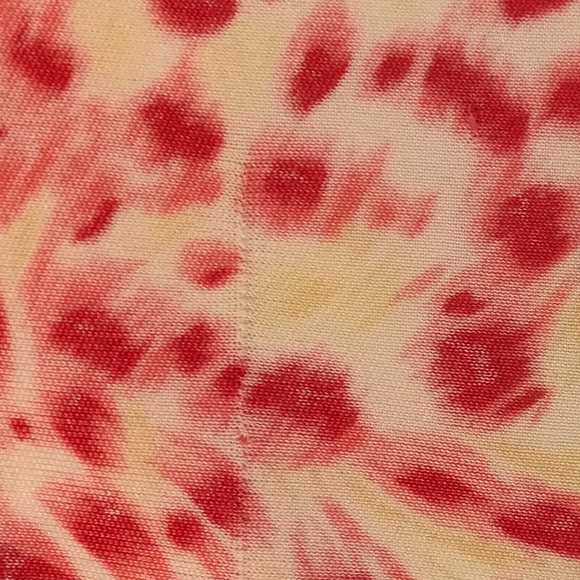 Sky brand pink leopard jeweled dress large - Picture 2 of 4